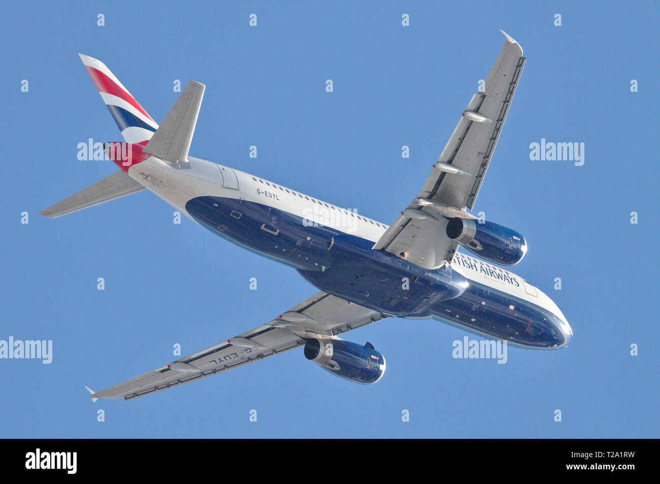British Airways Airbus A330 after takeoff from Helsinki-Vantaa airport. Stock Photo