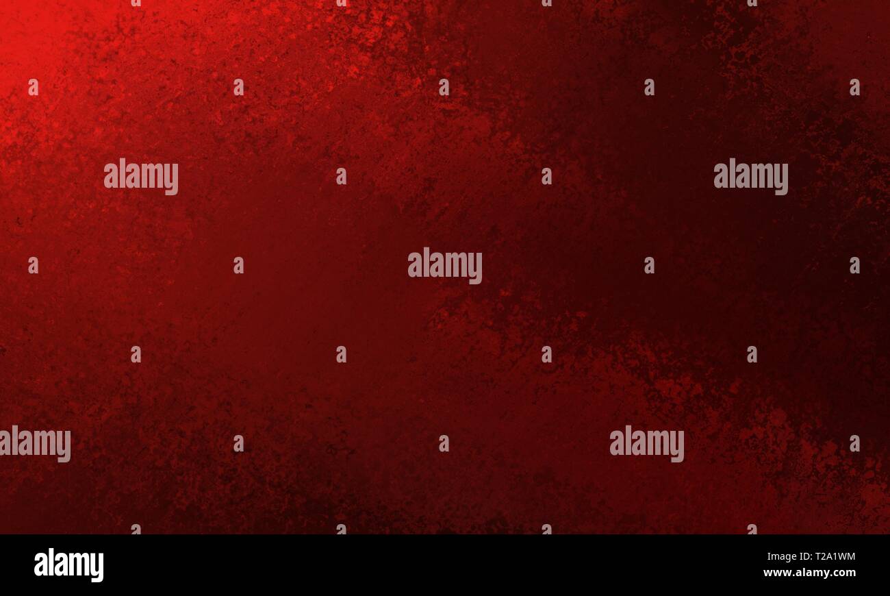 Red Grunge Background With Corner Spot Light And Darker Red Grungy