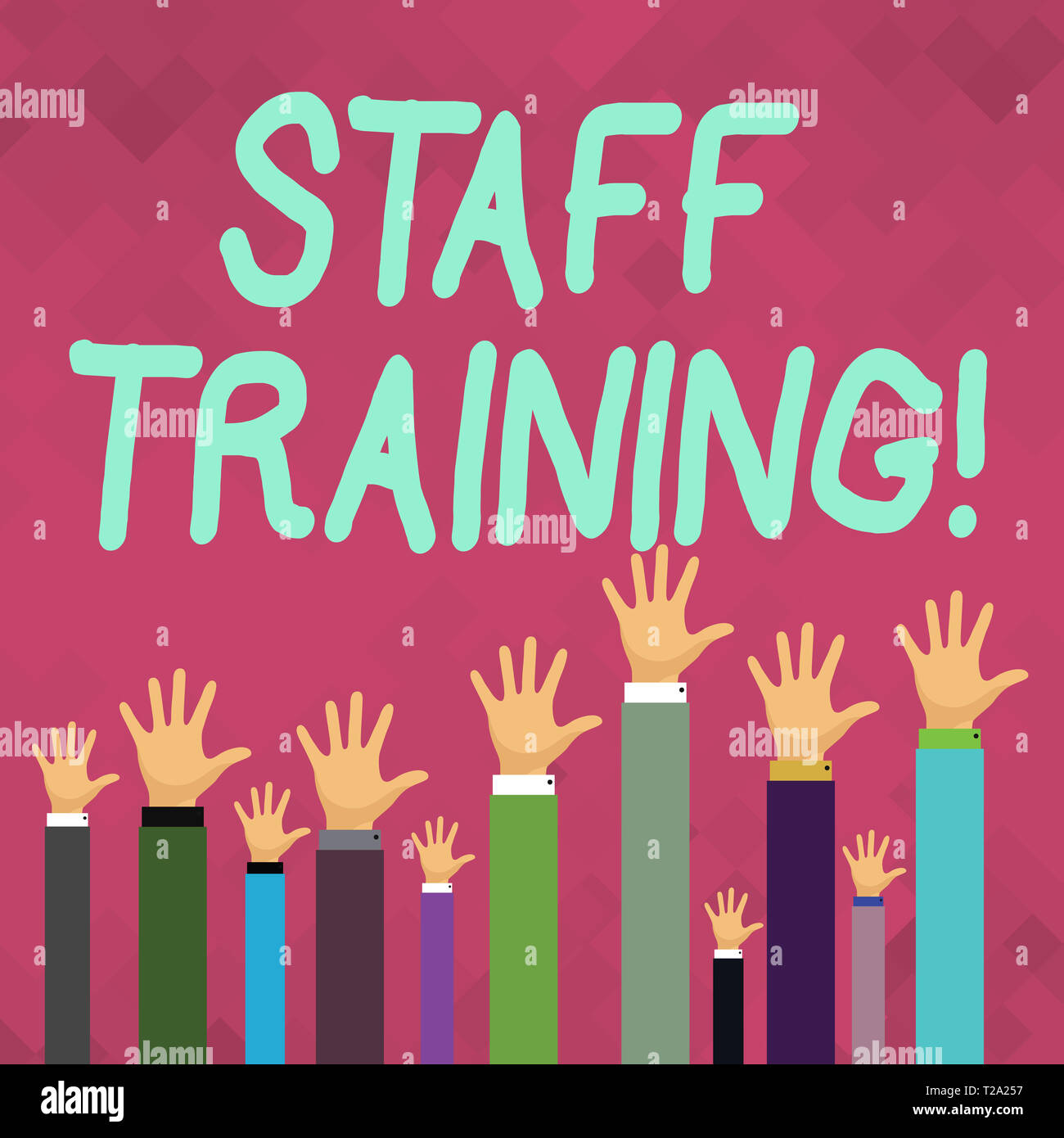 Word writing text Staff Training. Business photo showcasing learn ...