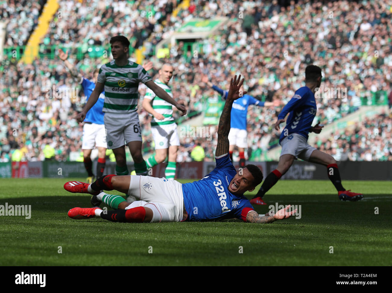 Rangers James Tavernier Appeals For A Penalty During The Ladbrokes rangers-james-tavernier-appeals-for-a-penalty-during-the-ladbrokes