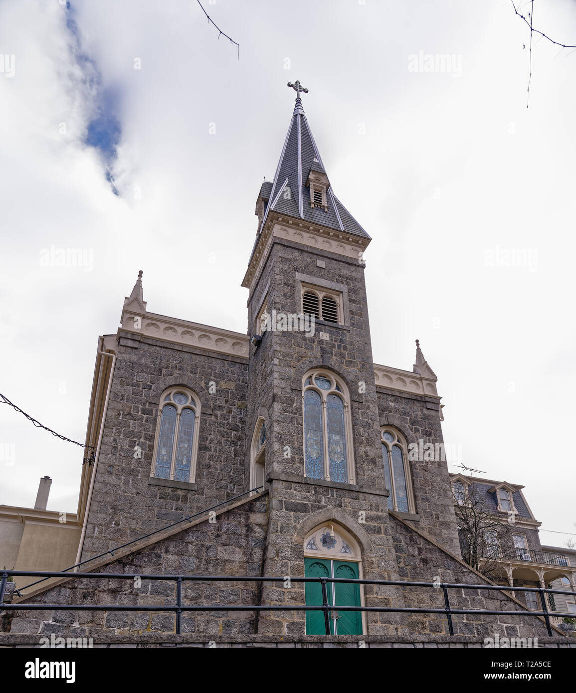 Ellicott City, MD - March 9, 2019: St. Paul's Catholic Church is where ...