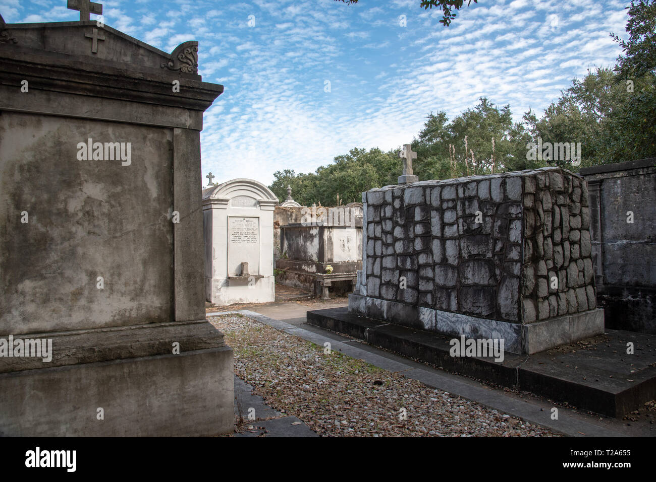 New Orleans, TN, USA, November 20th 2018-Lafayette cemetery no 1 in New Orleans (USA) was funded in 1833 and still in use Stock Photo