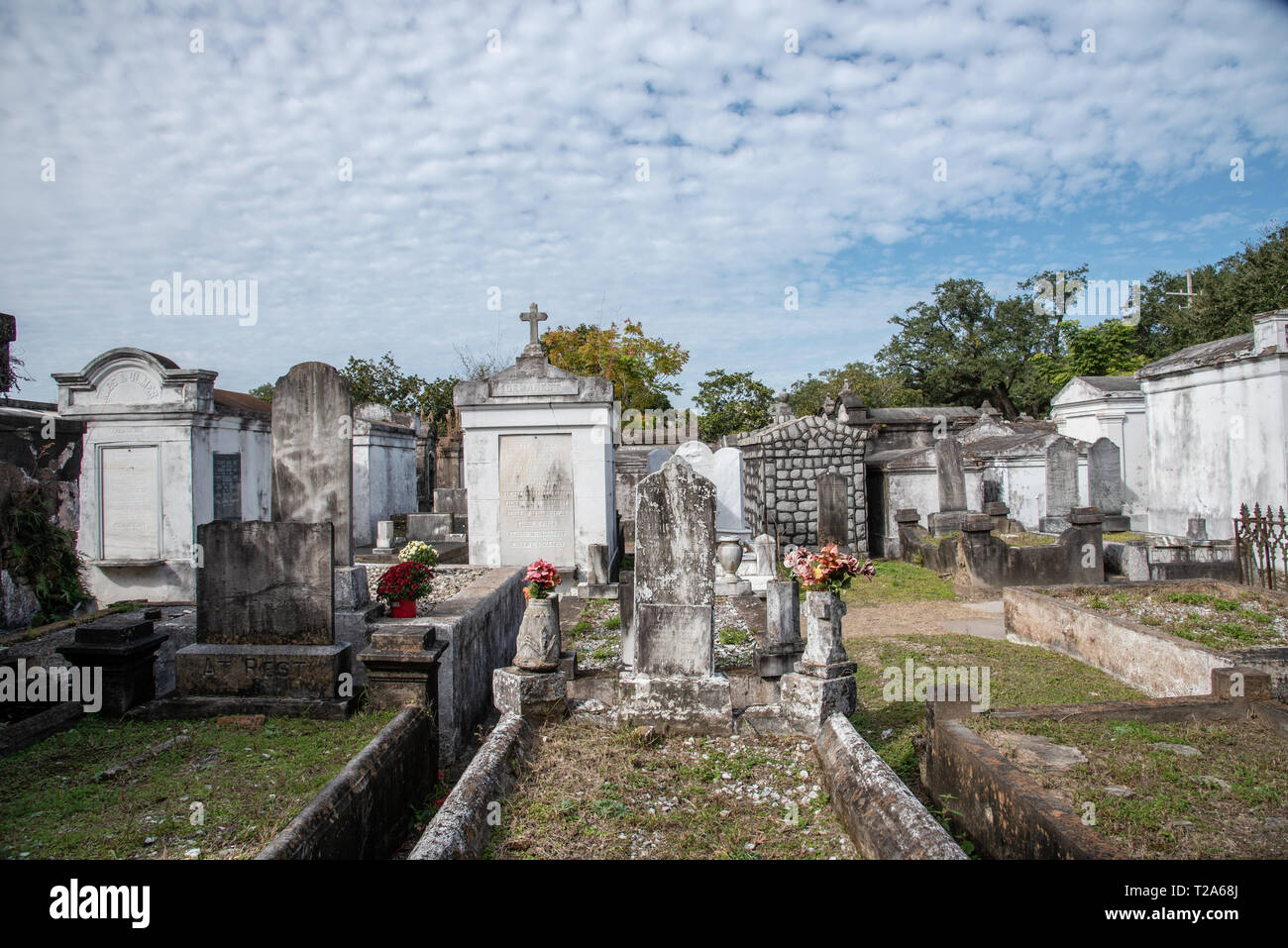 New Orleans, TN, USA, November 20th 2018-Lafayette cemetery no 1 in New Orleans (USA) was funded in 1833 and still in use Stock Photo