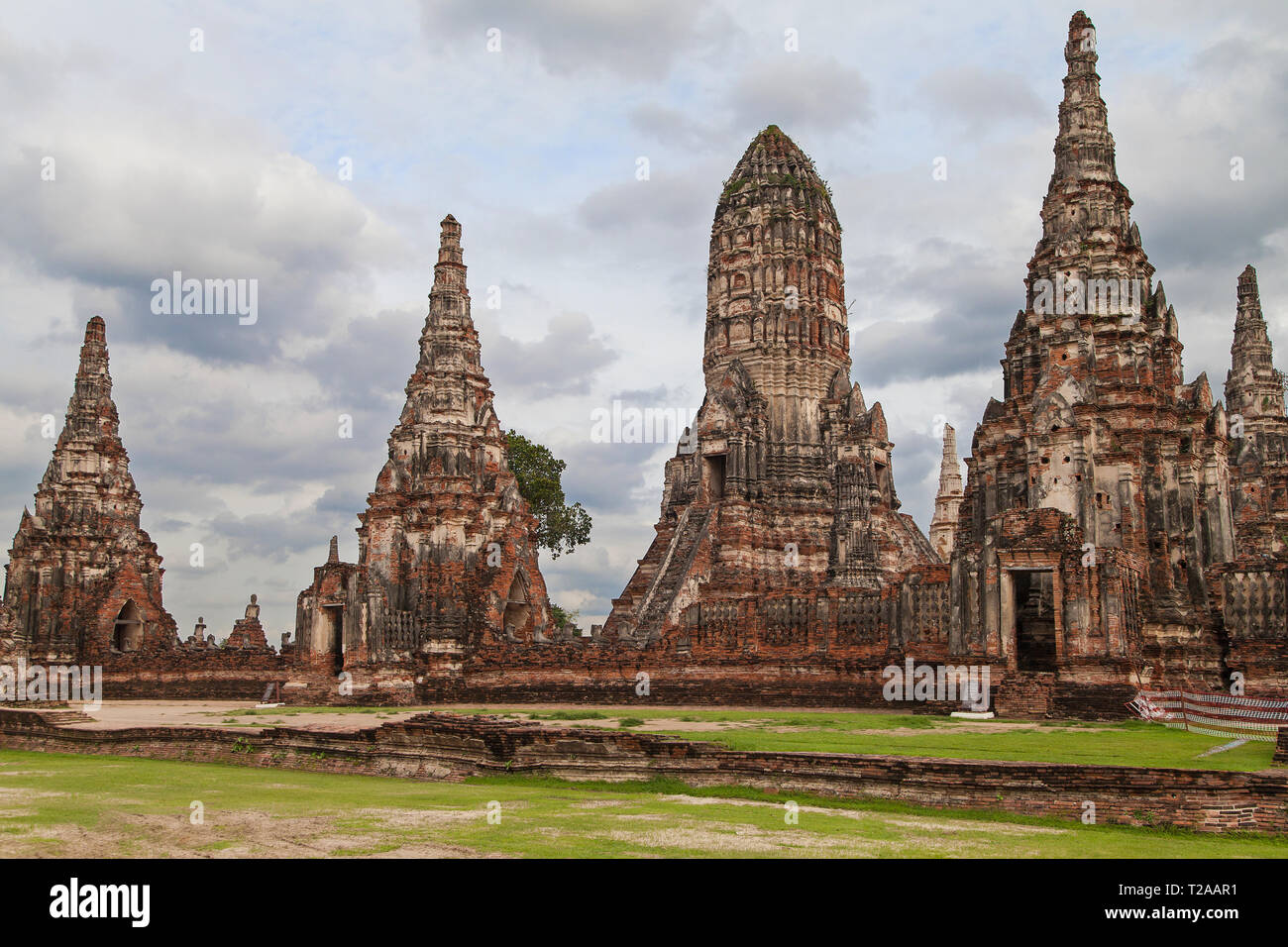 Wat Chaiwatthanaram in Ayutthaya, Thailand. Stock Photo