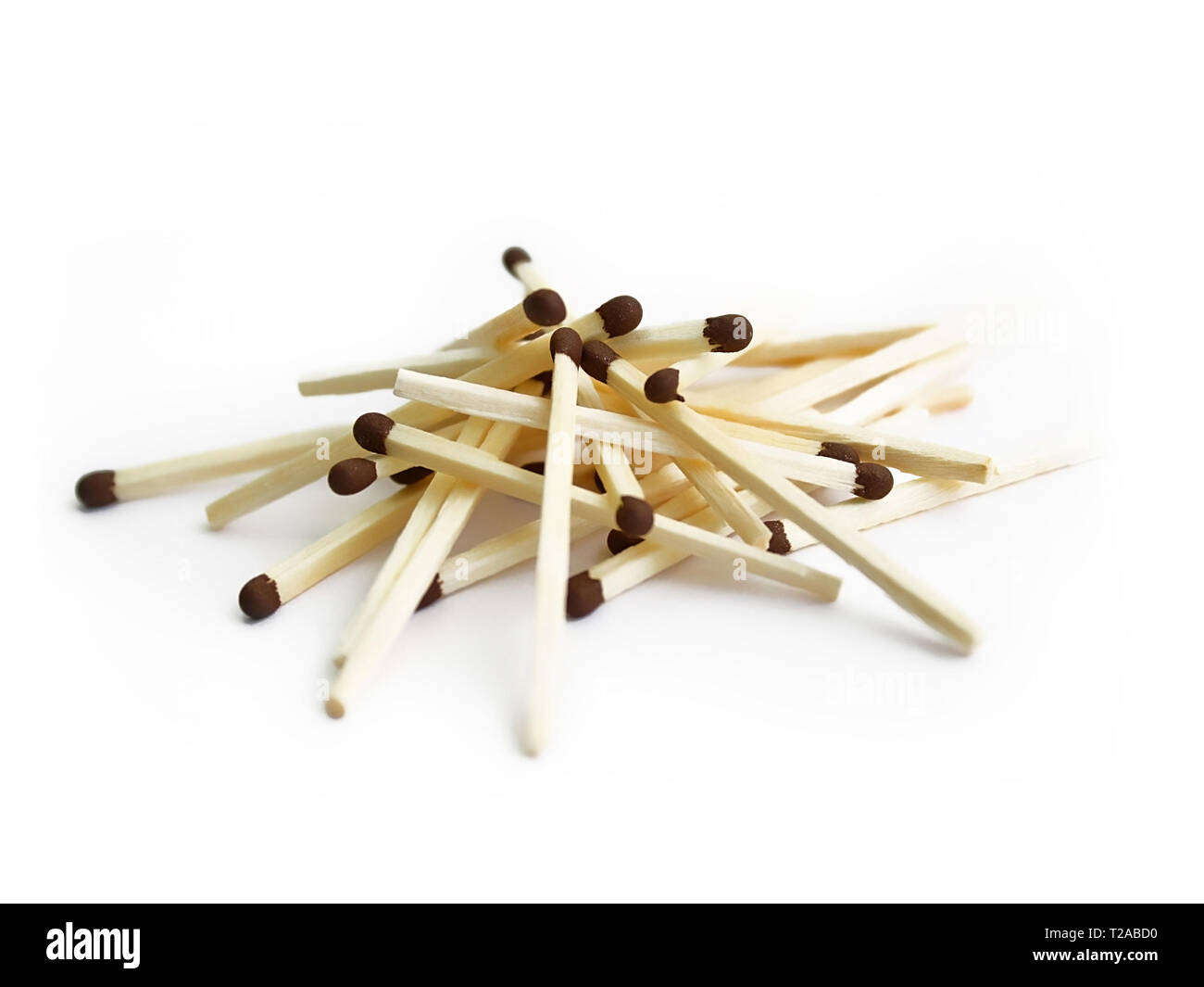 matches on white background Stock Photo