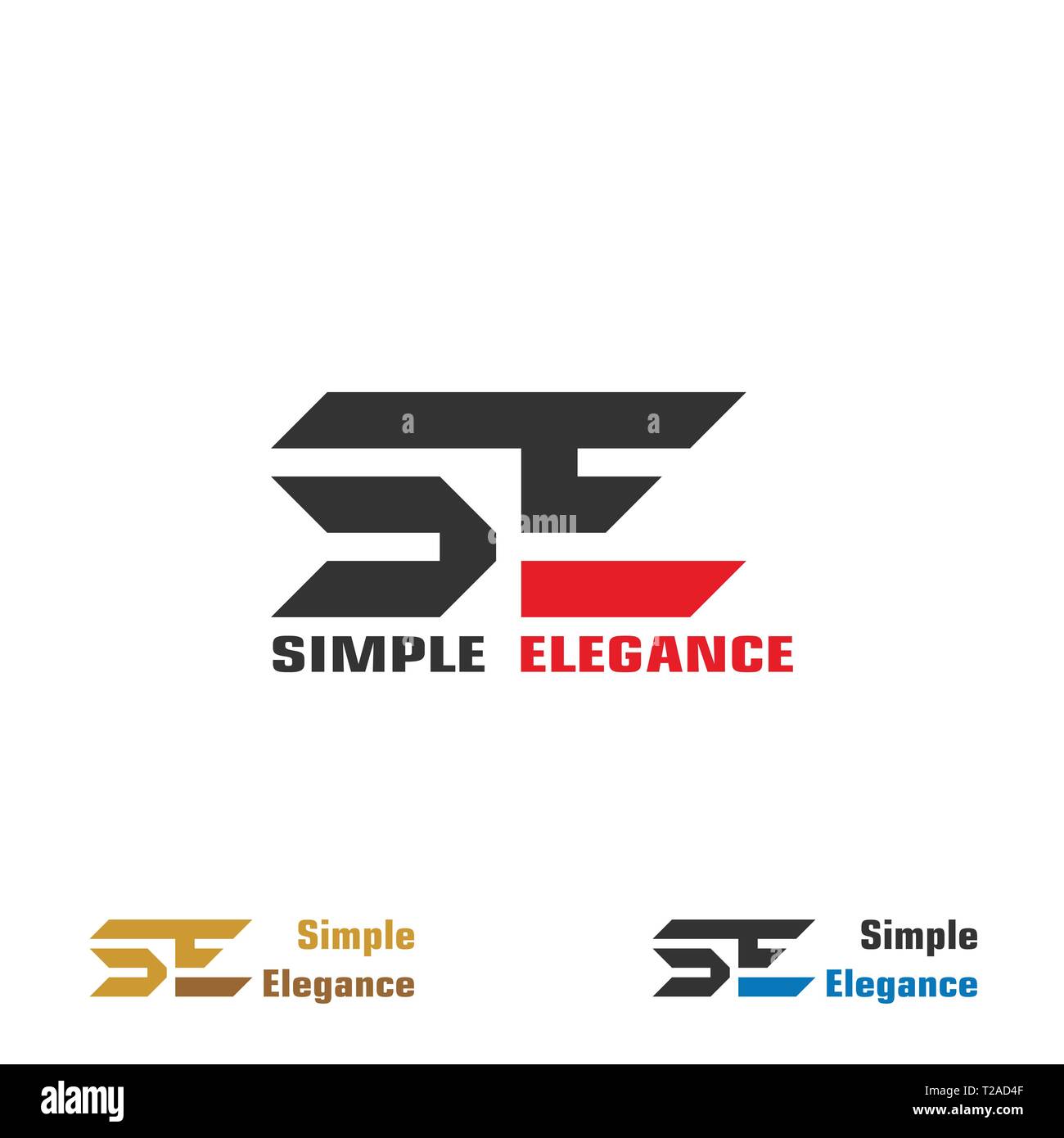 SE letter logo design, initial letter SE graphic logo template, creative logo design, vector flat icon. Stock Vector