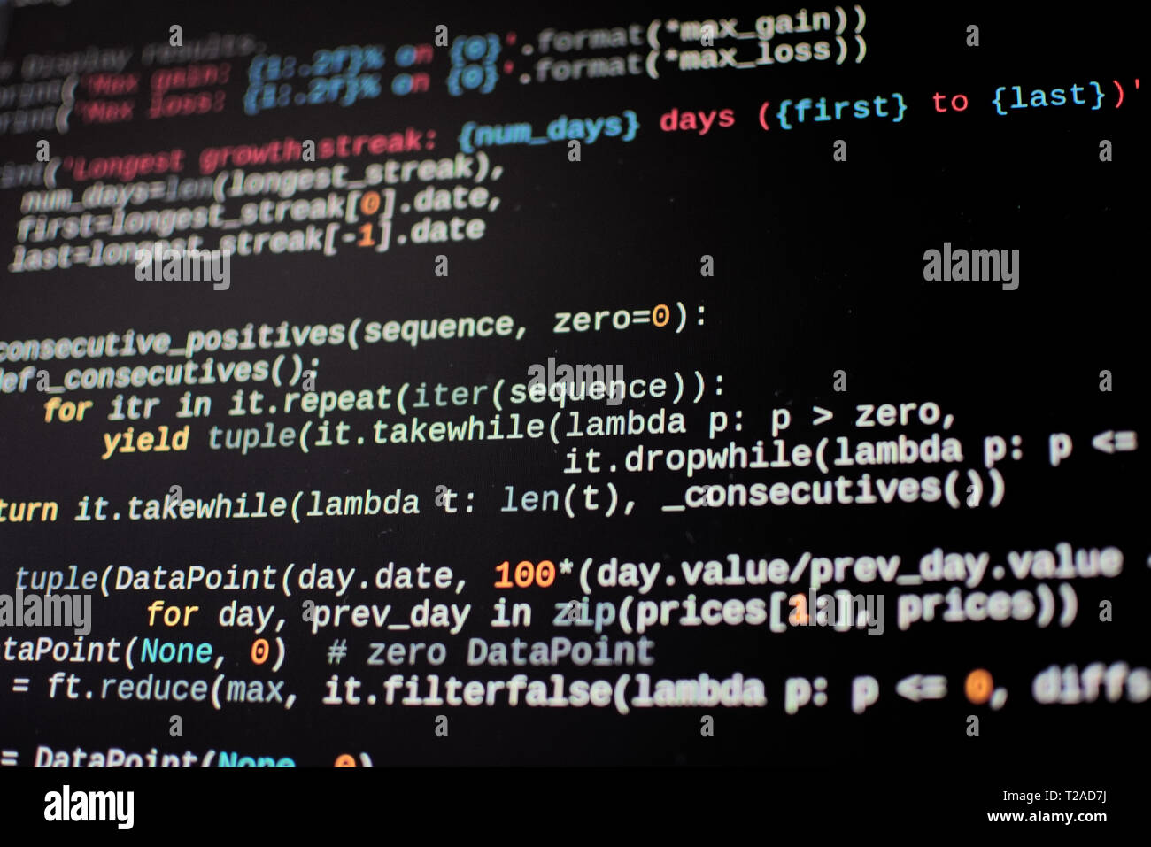 Html Code on Dark Background Stock Image - Image of software, screen:  155503891