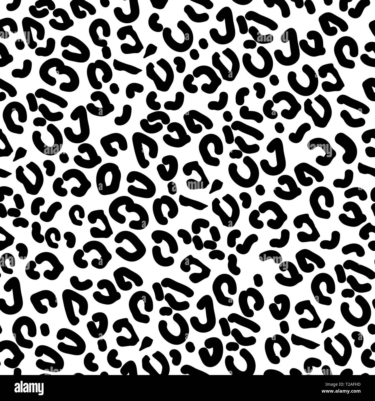 Leopard seamless pattern. Animal print. Vector background eps 10 Stock Vector
