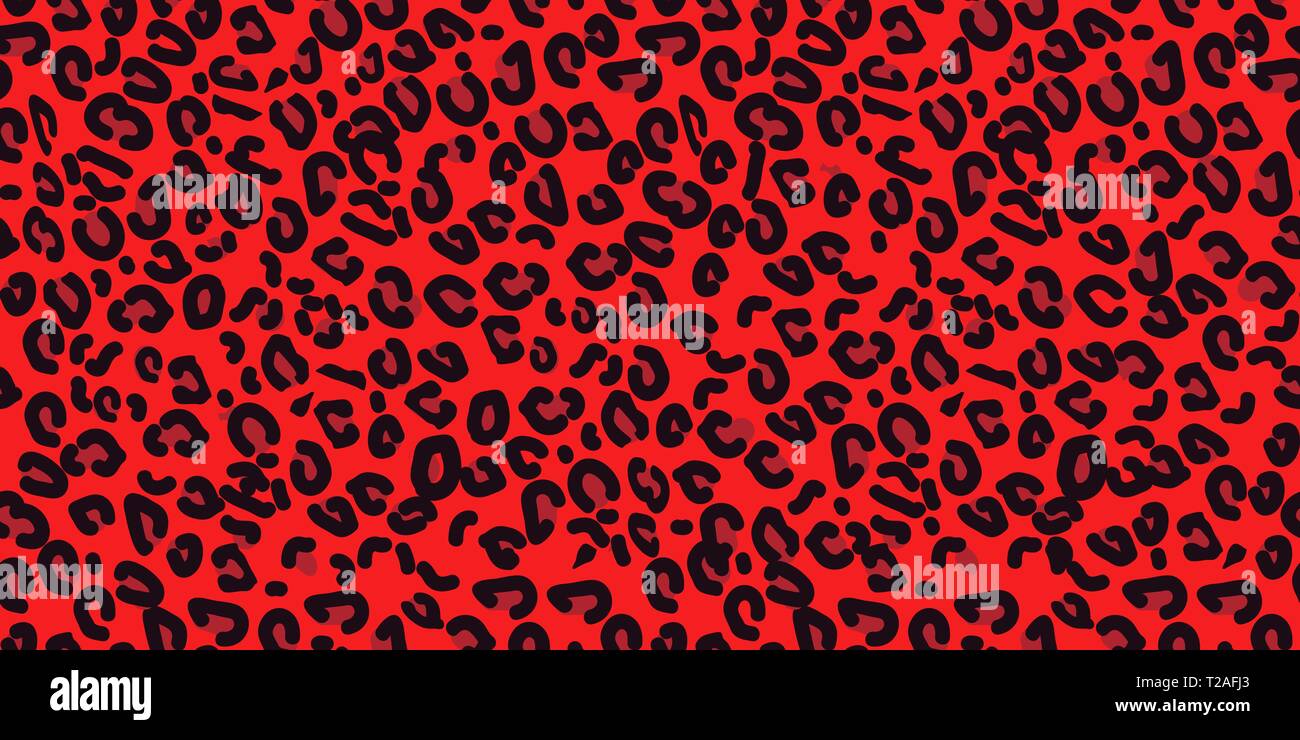 leopard print red