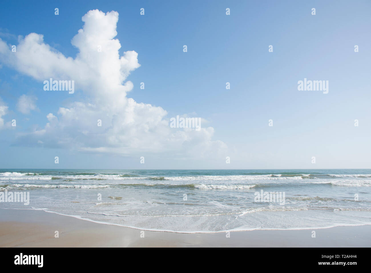 Clouds over beach in Surf City, North Carolina, USA Stock Photo