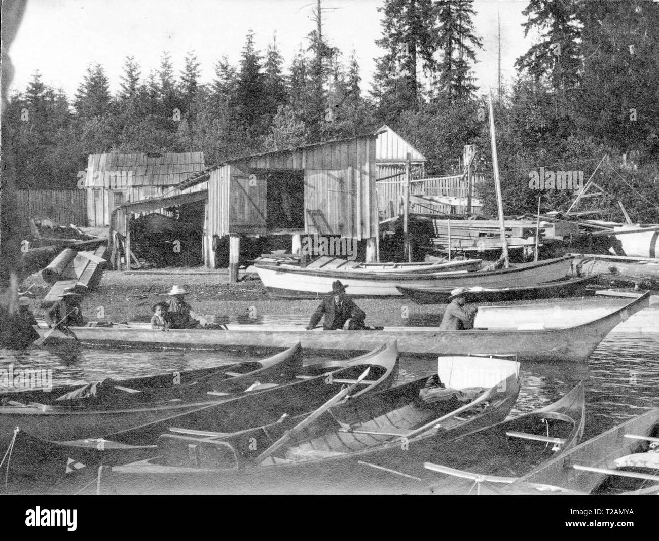 Longhouse Style Black and White Stock Photos & Images Alamy