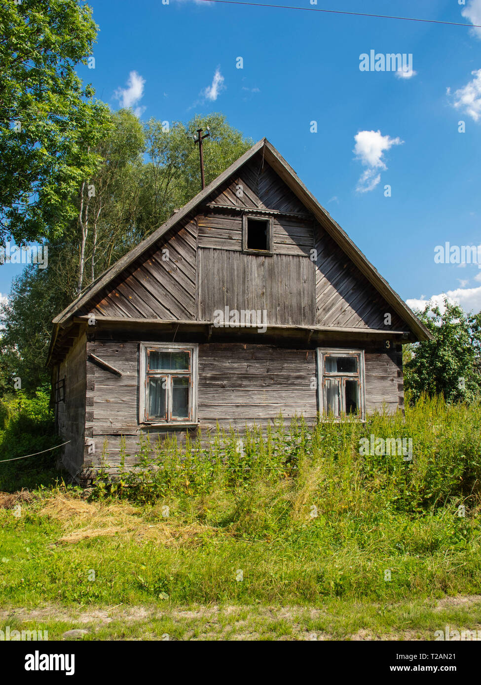 Very Old Abandoned House In Poland Stock Photo - Alamy