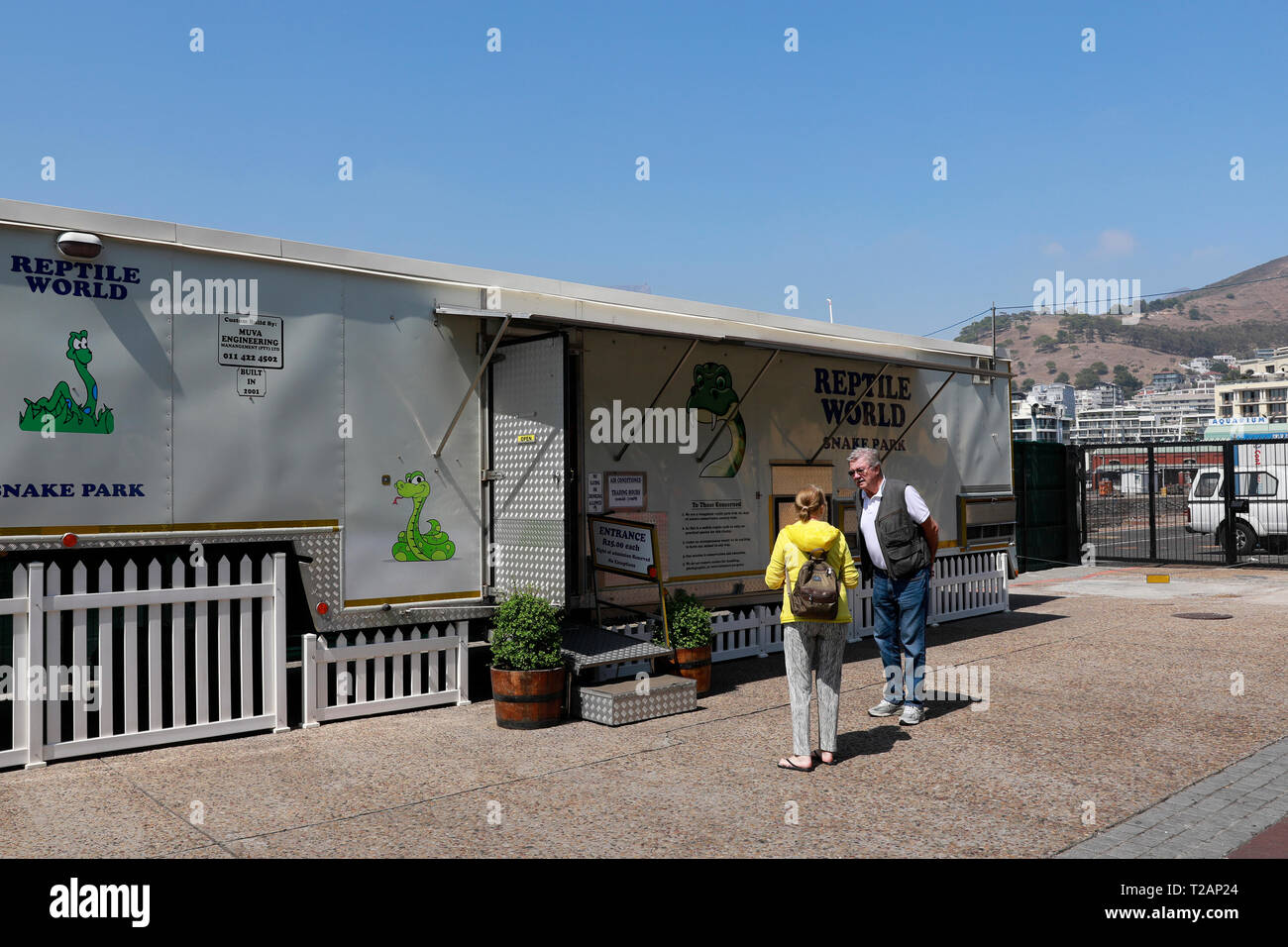 Reptile World snake park in the V&A Waterfront, Cape Town, South Africa