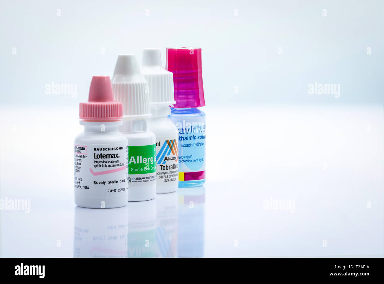 CHONBURI, THAILANDSEPTEMBER 5, 2018 Lotemax, Allergis, Tobradex