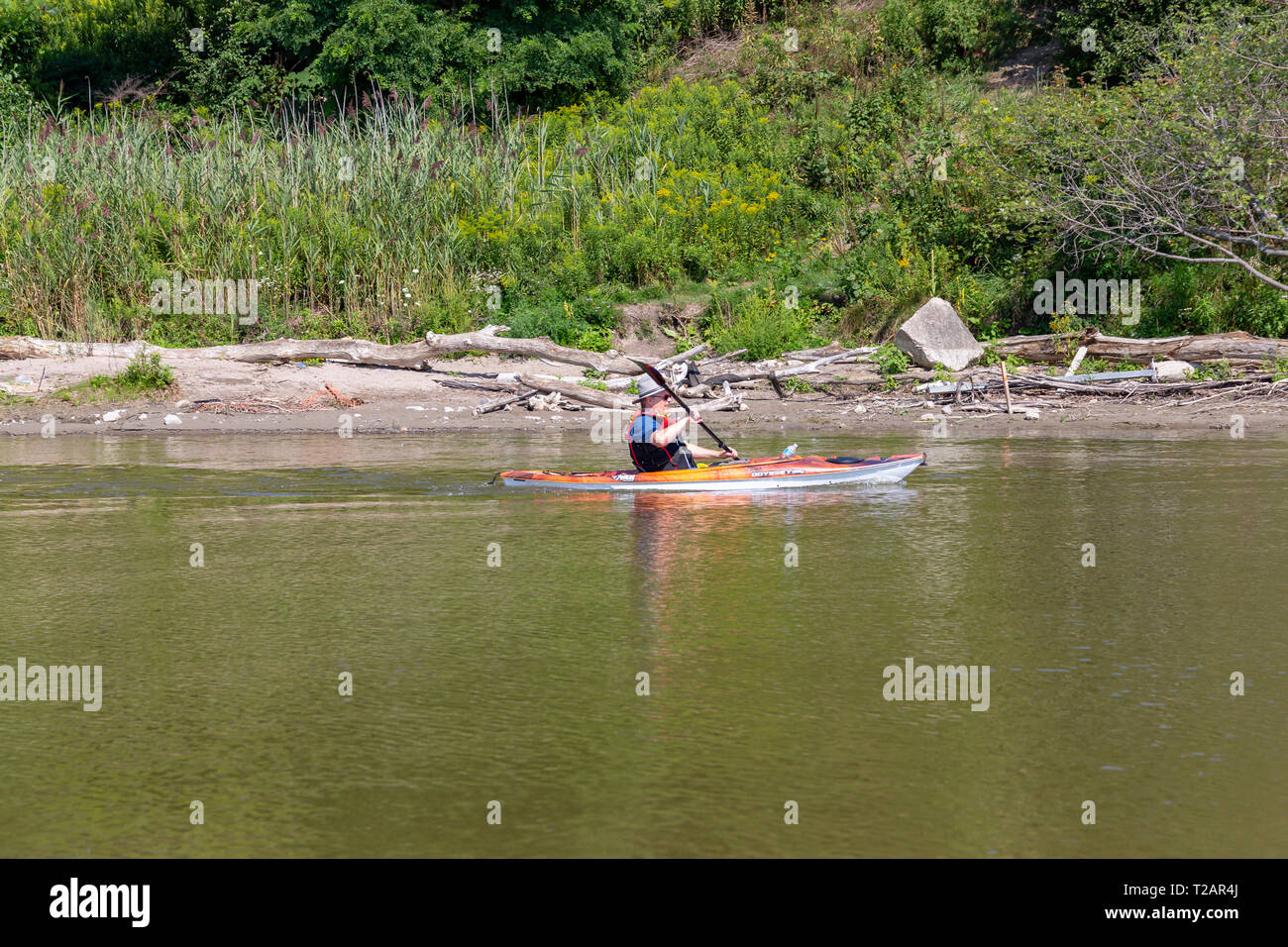 Kayaking on Rouge River, Toronto, Canada Stock Photo Alamy