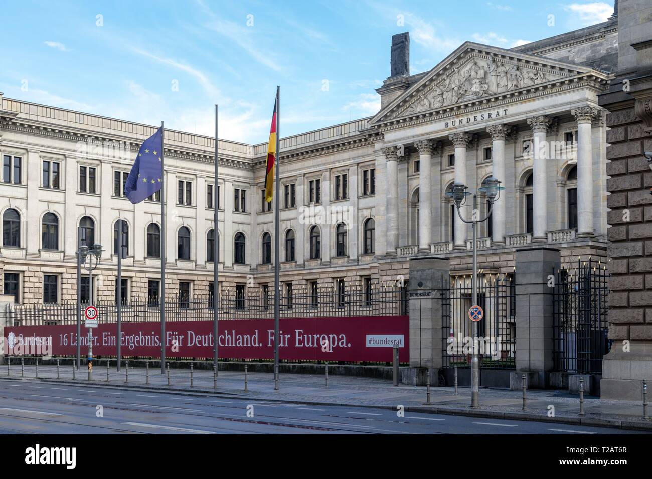 Germany: Seat of the Bundesrat, at the House of Lords of Prussia on Leipziger Straße in Berlin. Photo from 18 March 2019. | usage worldwide Stock Photo