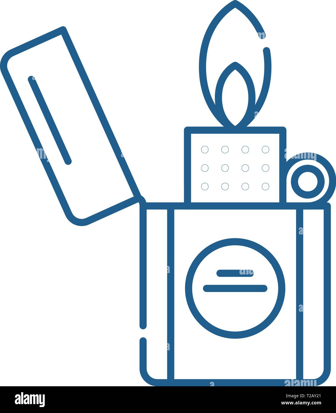 Lighter line icon concept. Lighter flat vector symbol, sign, outline