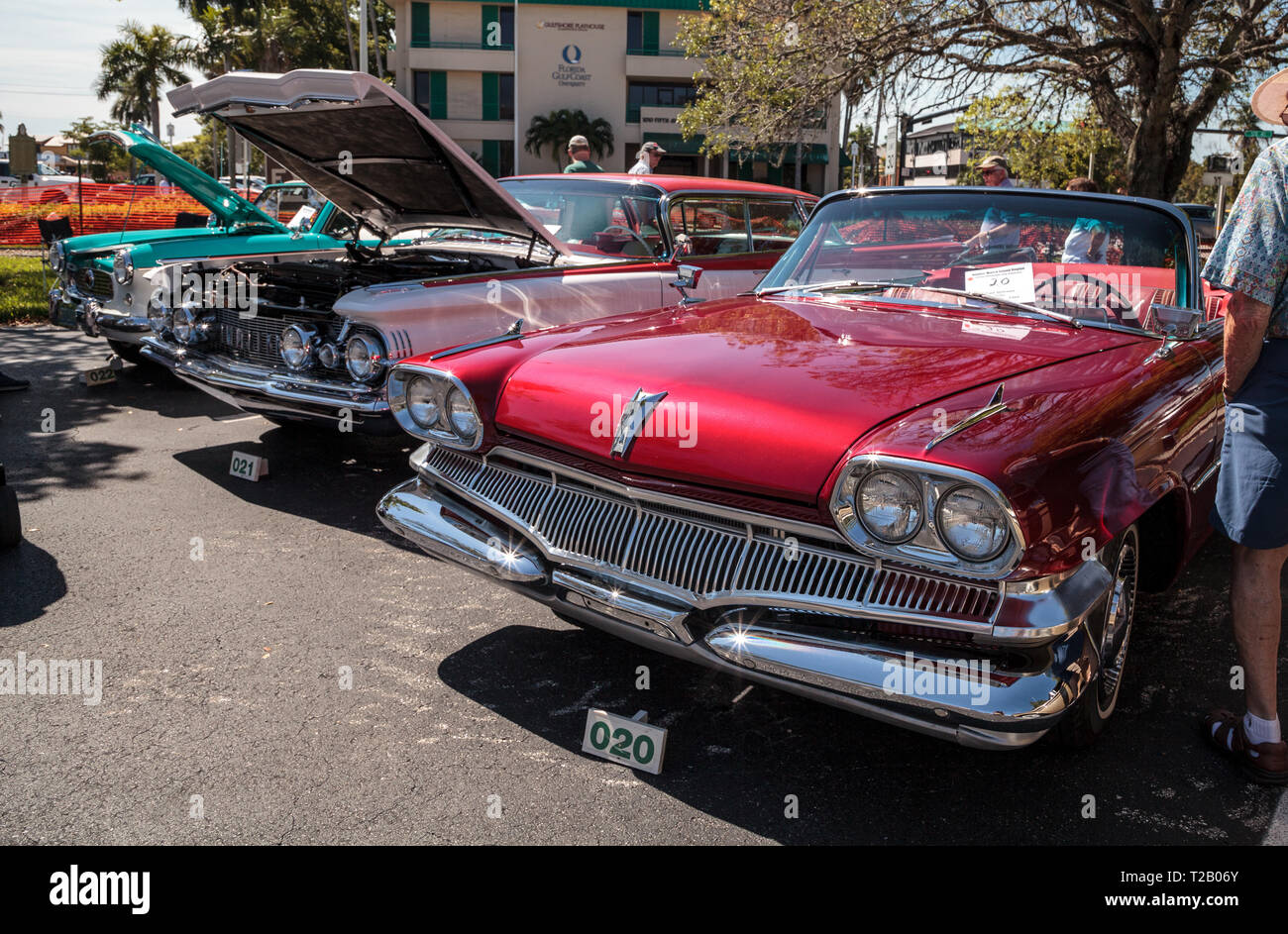 Naples Florida Usa March 23 2019 Red 1960 Dodge At The 32nd Annual Naples Depot Classic Car Show In Naples Florida Editorial Only Stock Photo Alamy