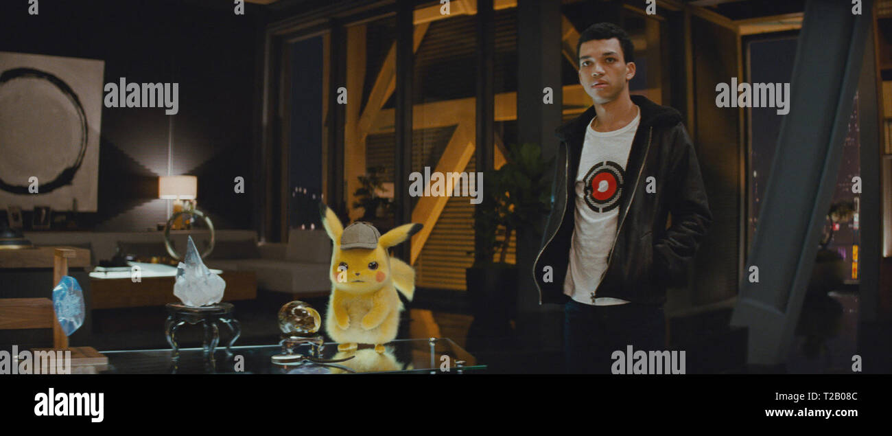 Pokemon: Detective Pikachu is an upcoming 2019 science fiction action comedy mystery film directed by Rob Letterman, who co-wrote the screenplay with Dan Hernandez, Benji Samit and Derek Connolly from a story by Hernandez, Samit and Nicole Perlman.    This photograph is for editorial use only and is the copyright of the film company and/or the photographer assigned by the film or production company and can only be reproduced by publications in conjunction with the promotion of the above Film. A Mandatory Credit to the film company is required. The Photographer should also be credited when know Stock Photo