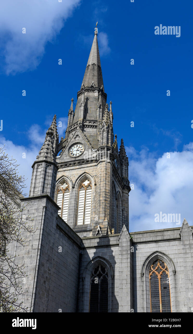 The Kirk of St Nicholas, Union Street, Aberdeen, Aberdeenshire, Scotland, UK  - Stock Photo
