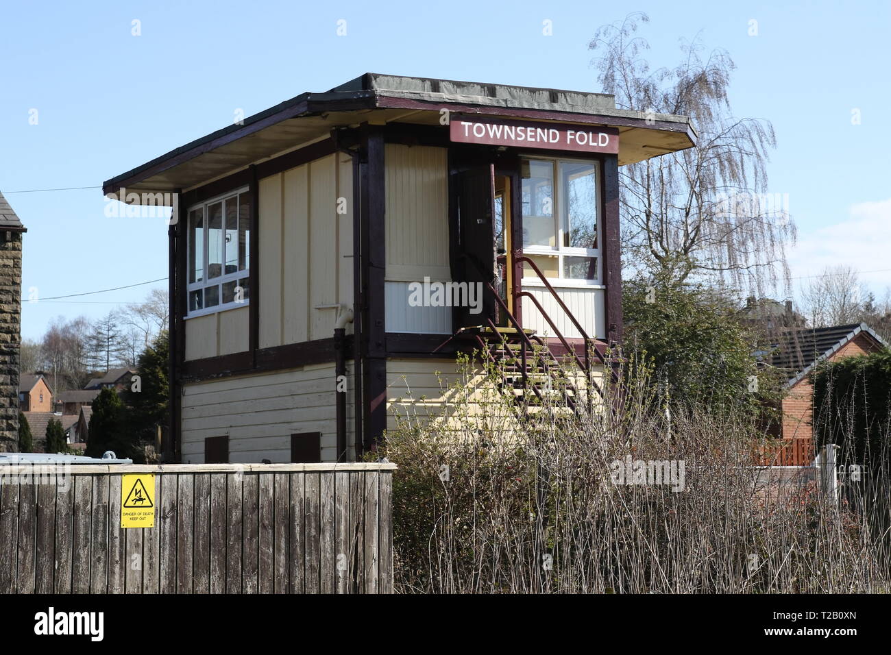 Townsend Fold Signal Box Stock Photo Alamy
