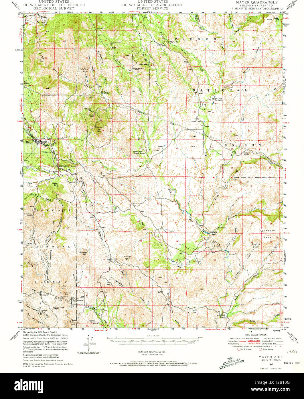 Mayer arizona map hires stock photography and images Alamy