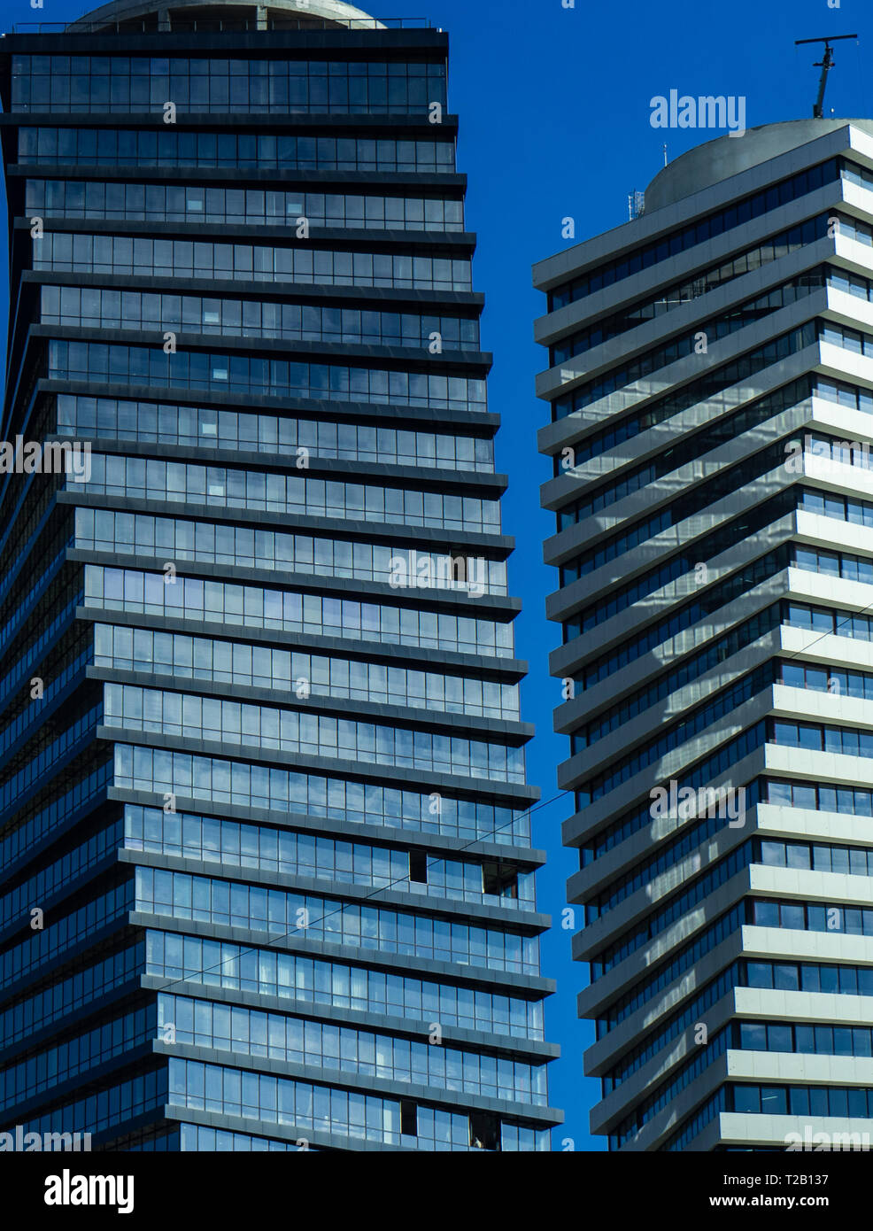 Famous Axis towers skyscrapers in Vake area, modern city centre of