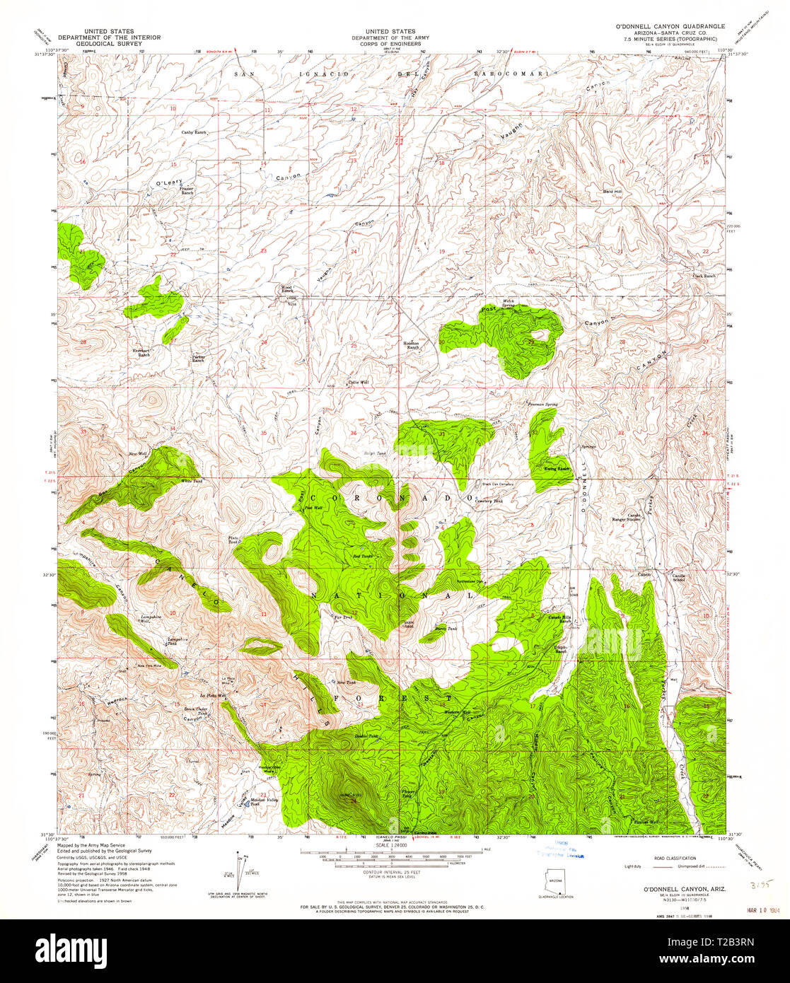 Map of odonnell hi-res stock photography and images - Alamy