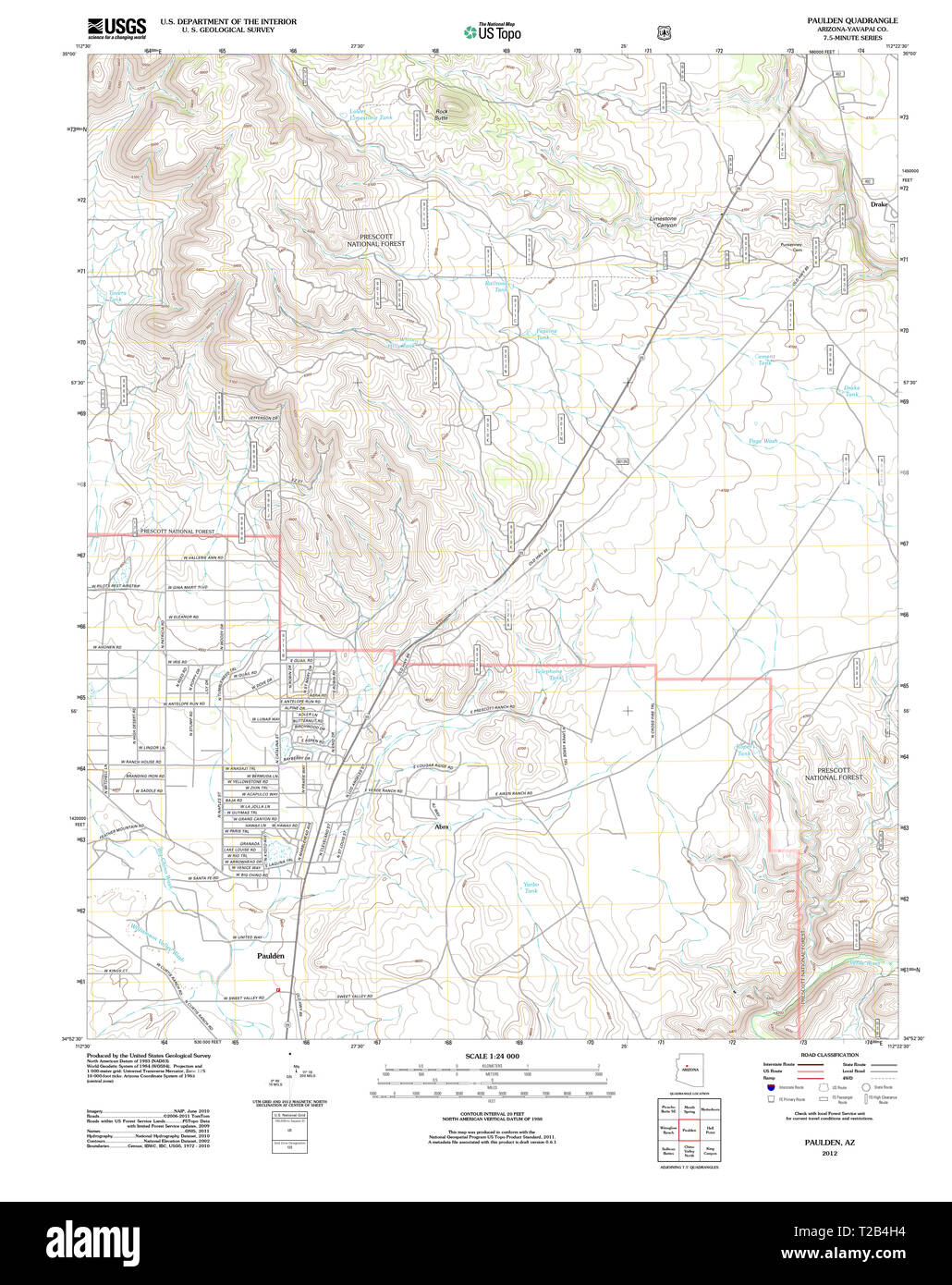 Map of paulden hires stock photography and images Alamy