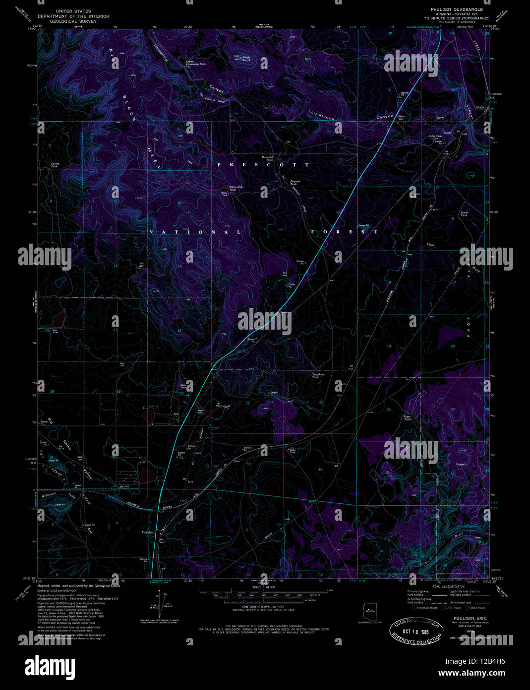 Map of paulden hires stock photography and images Alamy