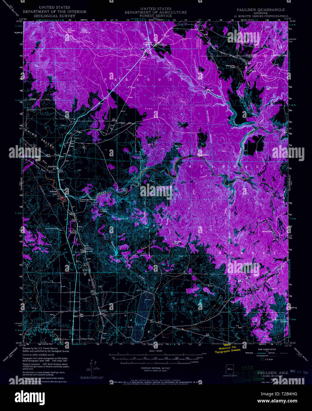 Map of paulden hires stock photography and images Alamy