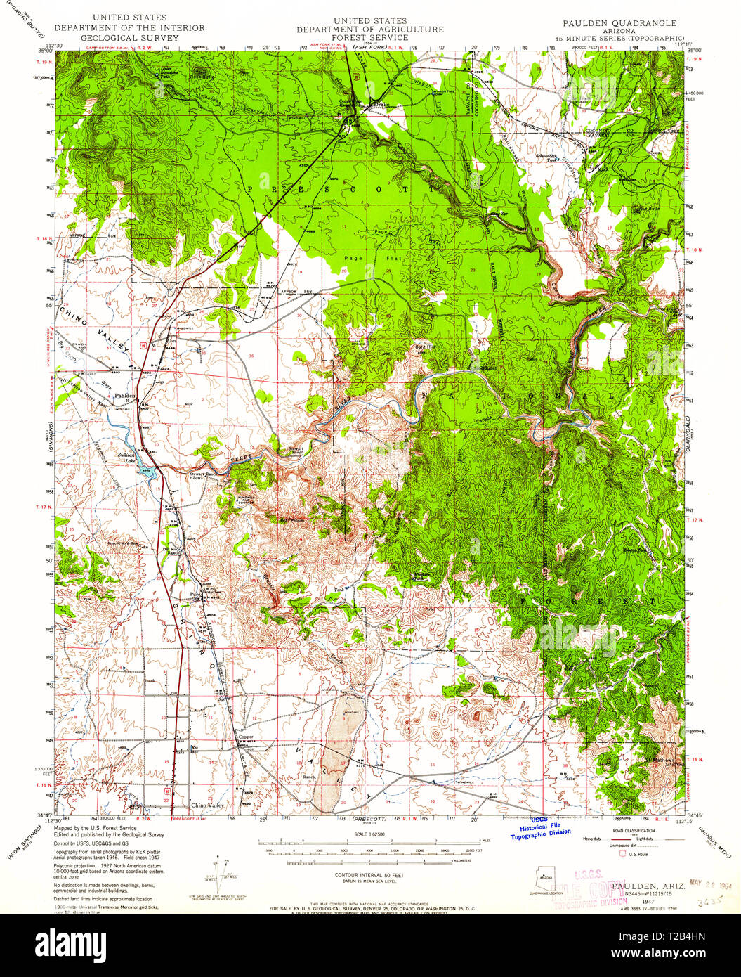 Map of paulden hi-res stock photography and images - Alamy
