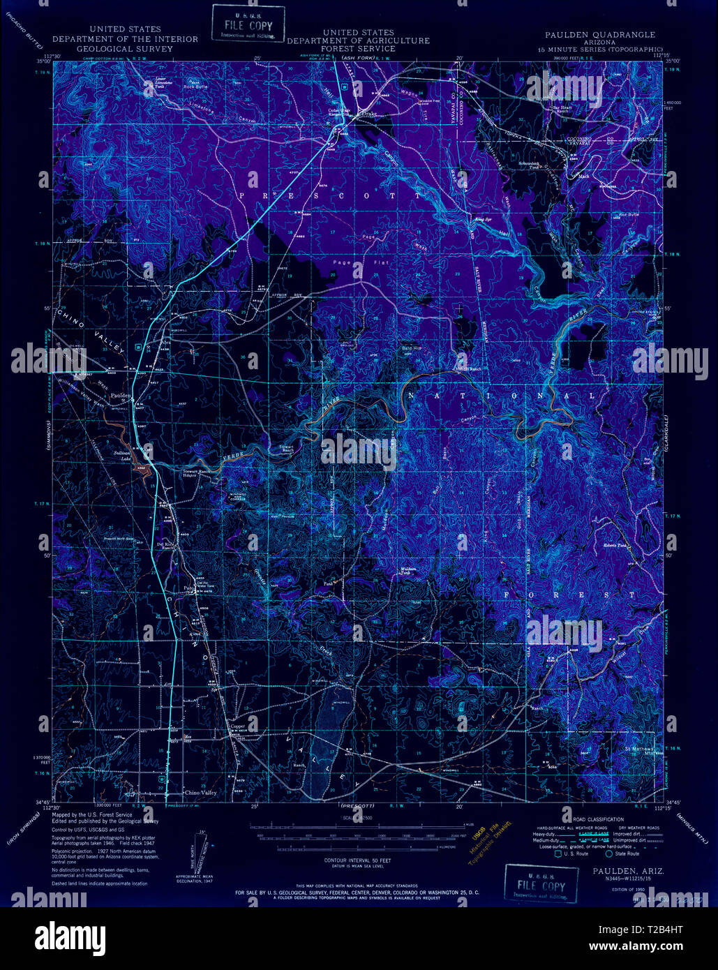 Map of paulden hires stock photography and images Alamy