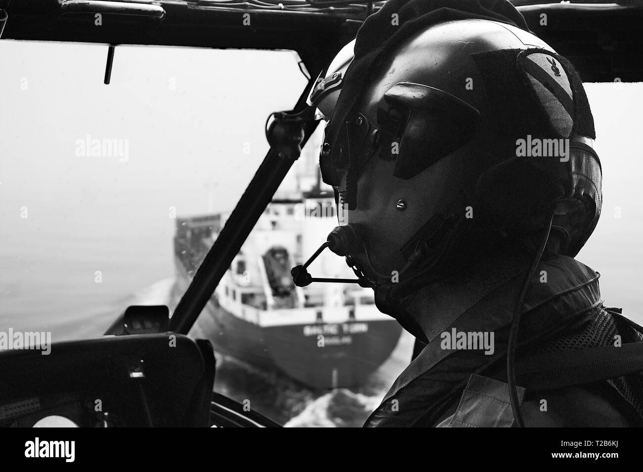 Raf search and rescue helicopter Black and White Stock Photos & Images ...