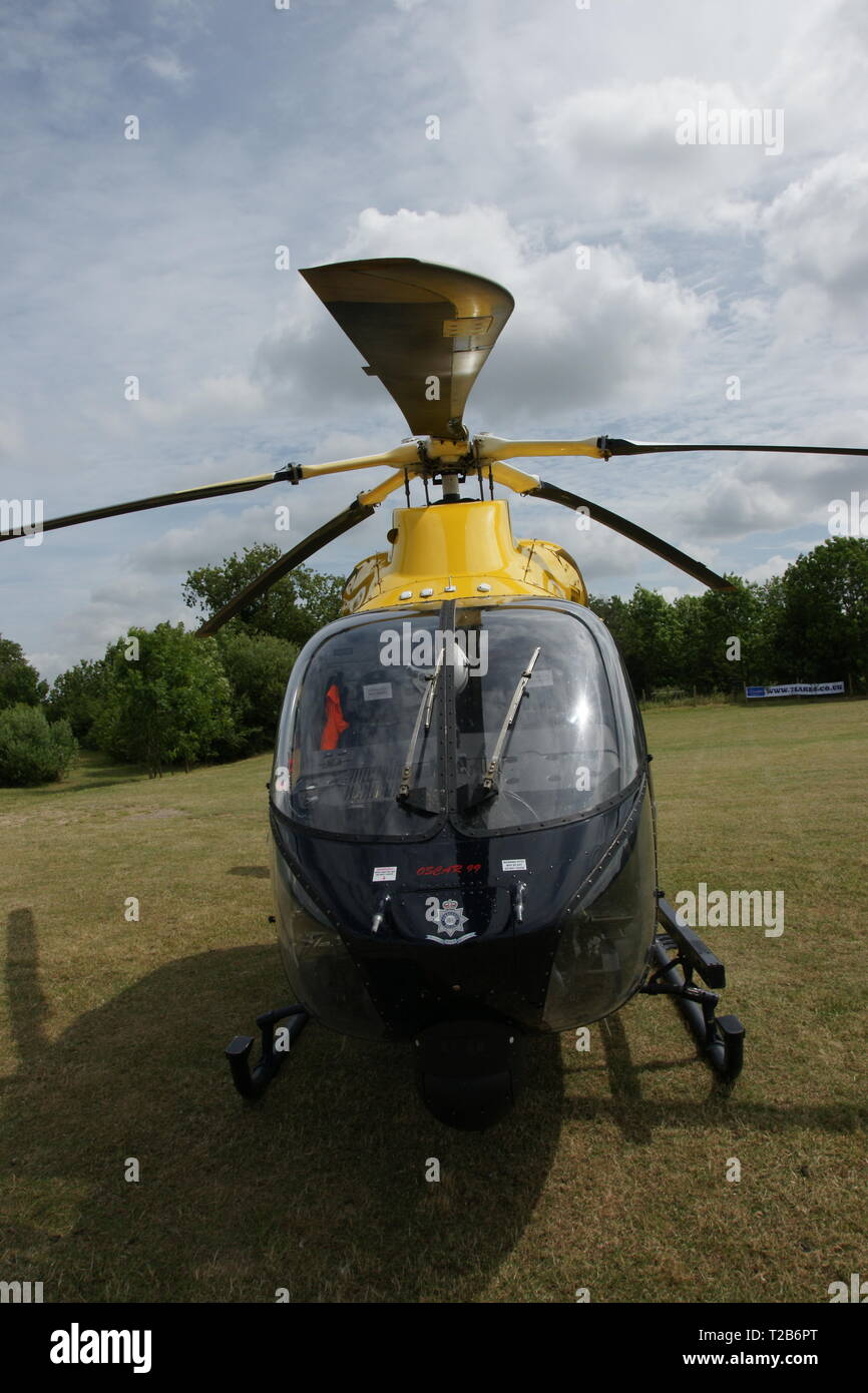 helicopter landing pad, Hull royal infemery, air ambulance Stock Photo