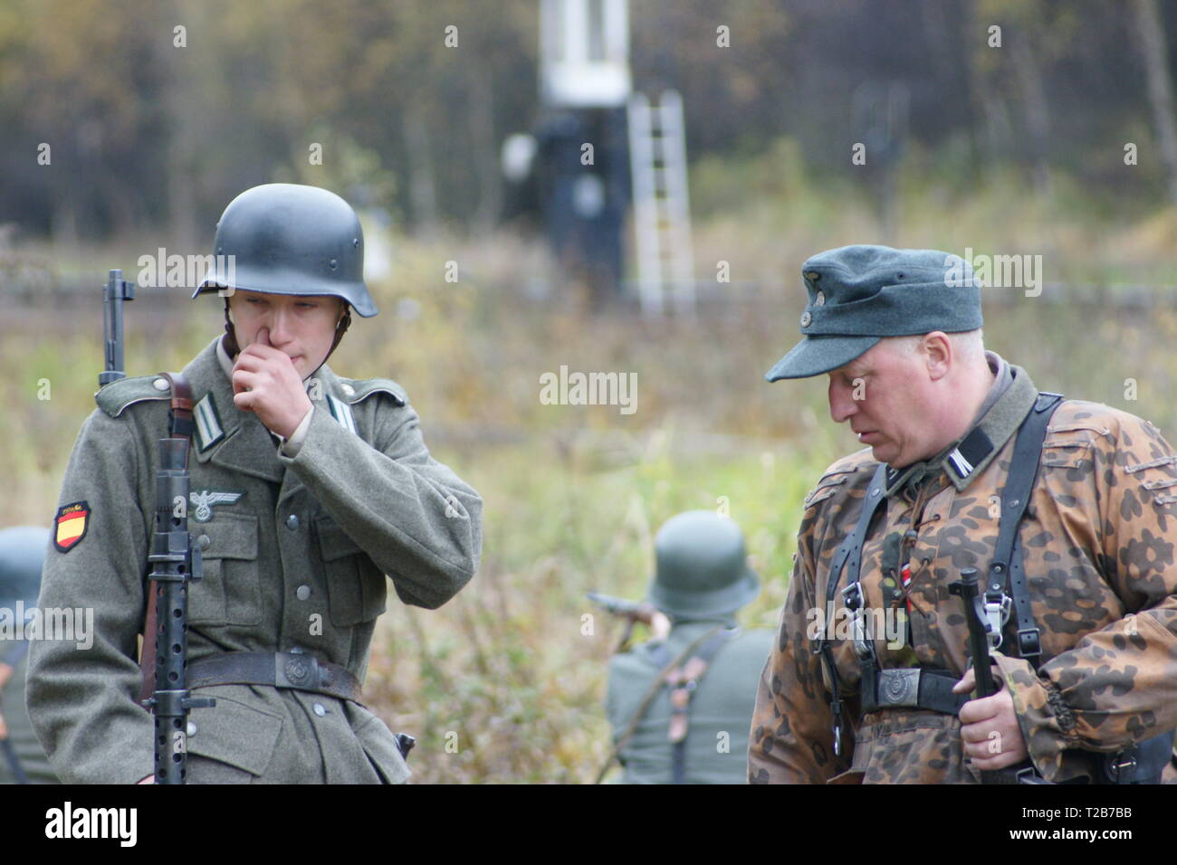 ww2 reenactment german nazi soldiers