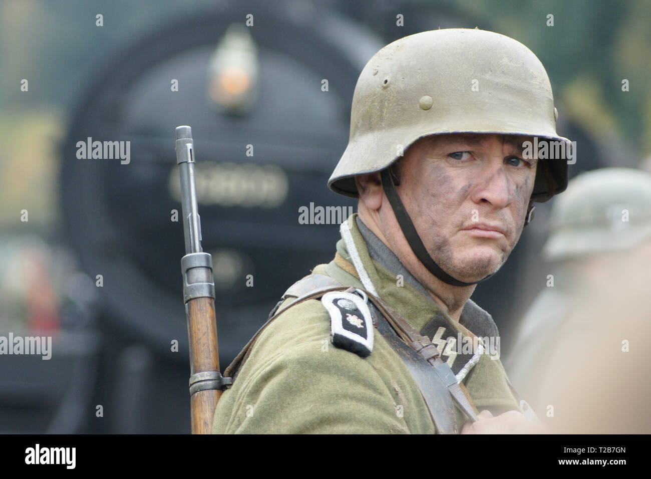 SS-Sonderkommandos, railway, Auschwitz concentration camp Stock Photo