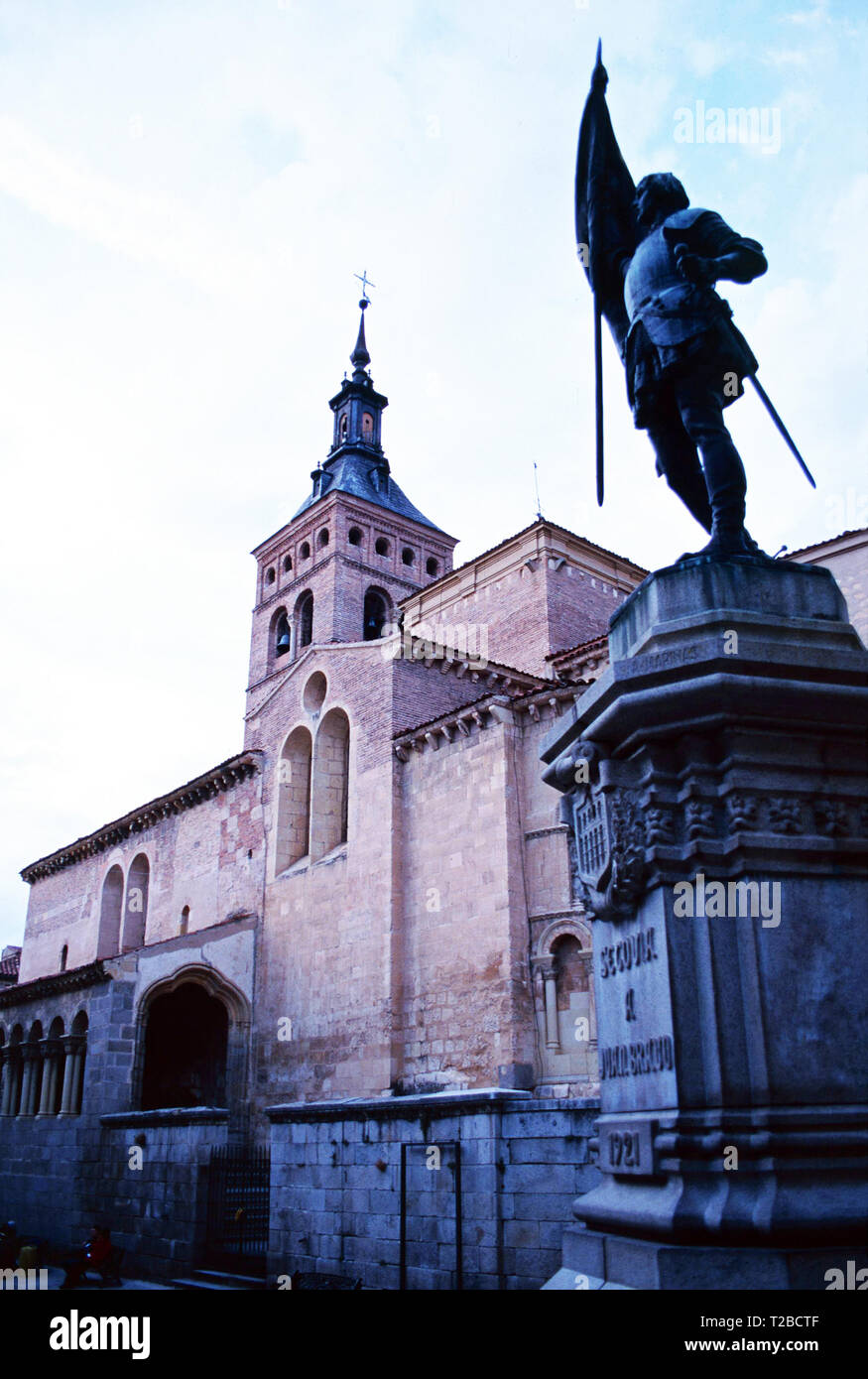Statue of Juan Bravo,San Martin Church,Segovia,Spain Stock Photo