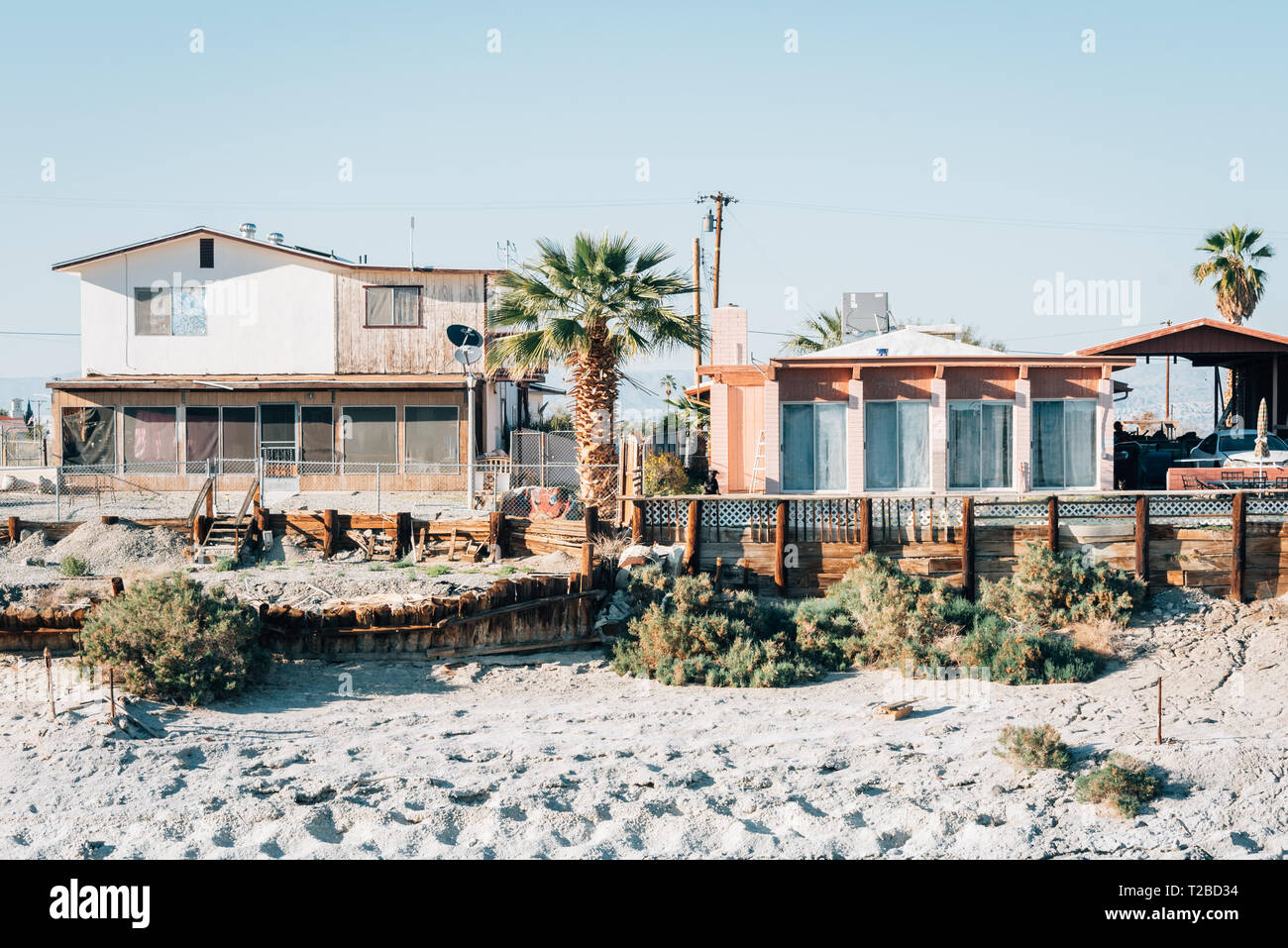 Houses in Salton Sea Beach, California Stock Photo Alamy