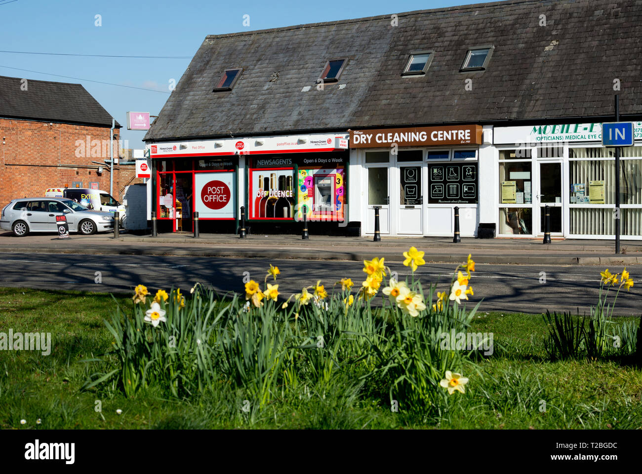 Hillmorton village in spring, near Rugby, Warwickshire, UK Stock Photo