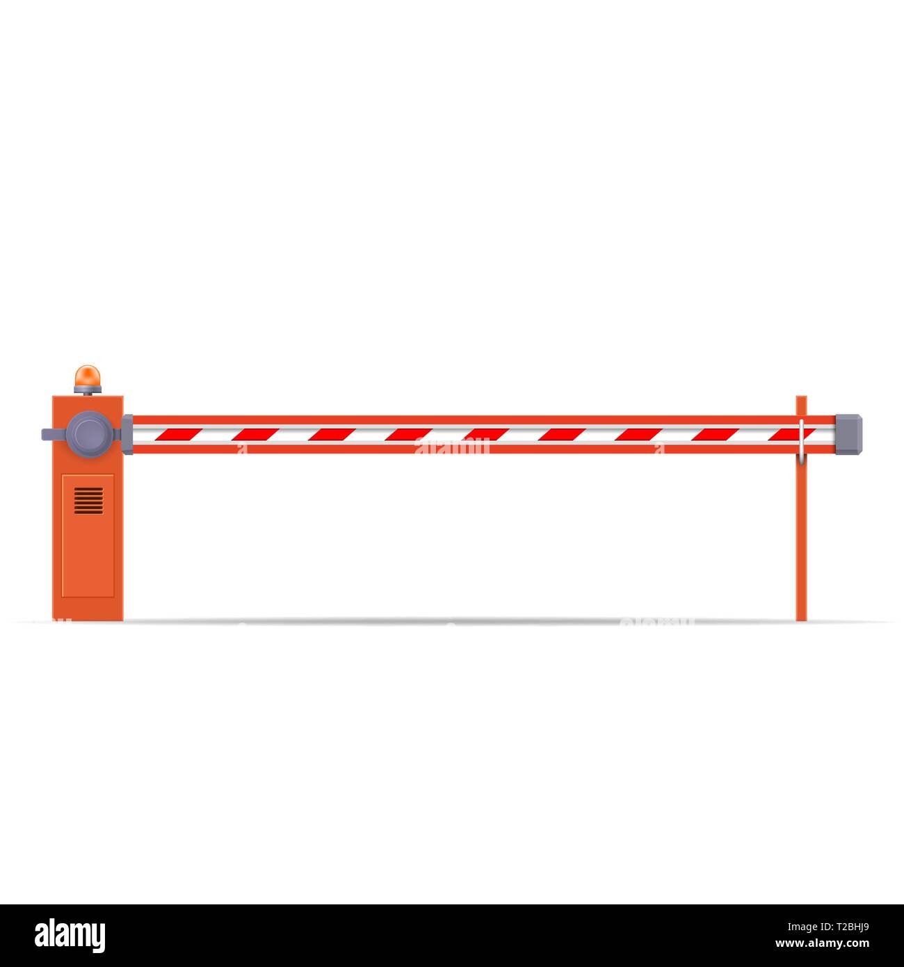 closed car barriers Stock Vector