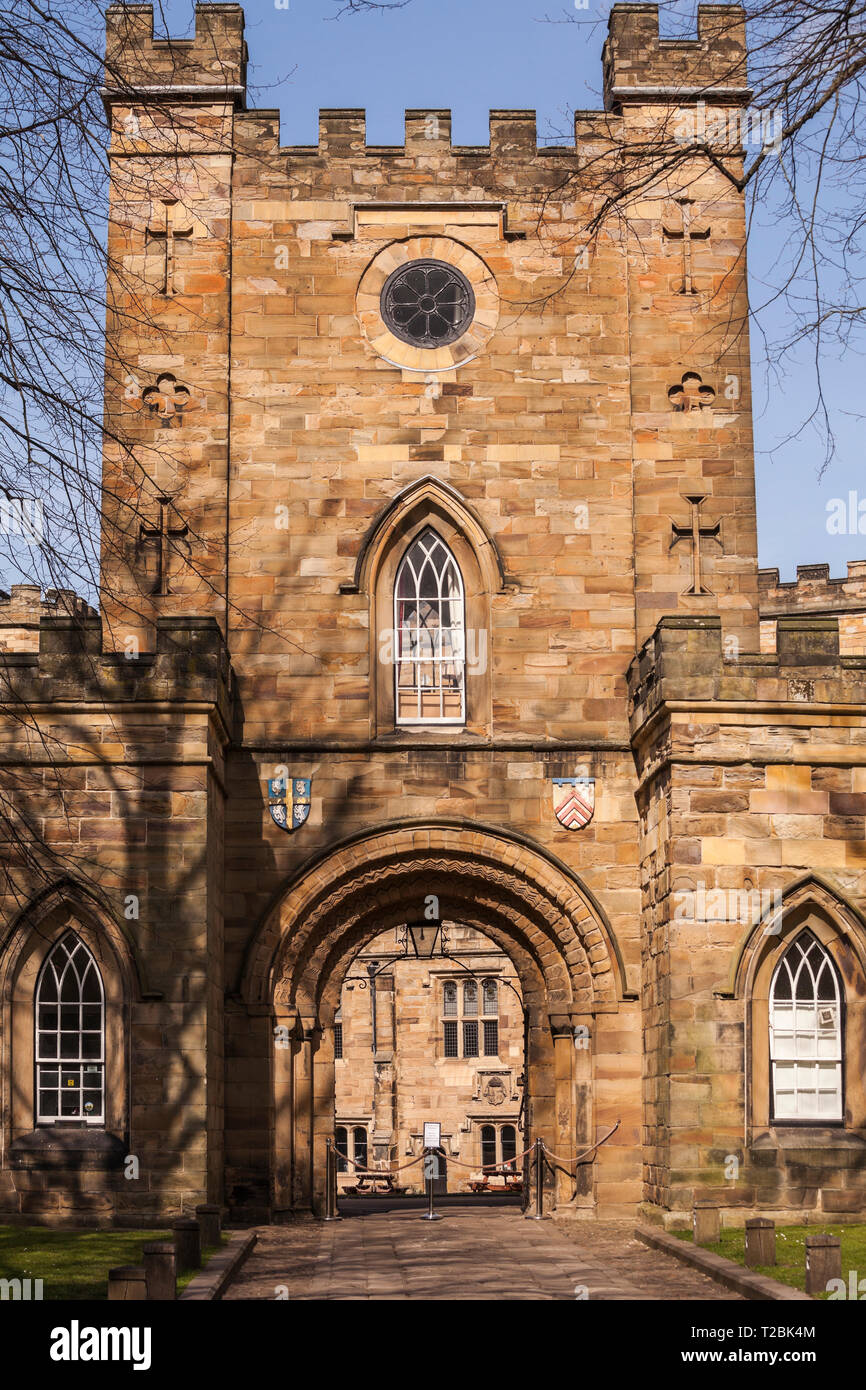 Durham Castle, now student accommodation in Durham,England, UK Stock ...
