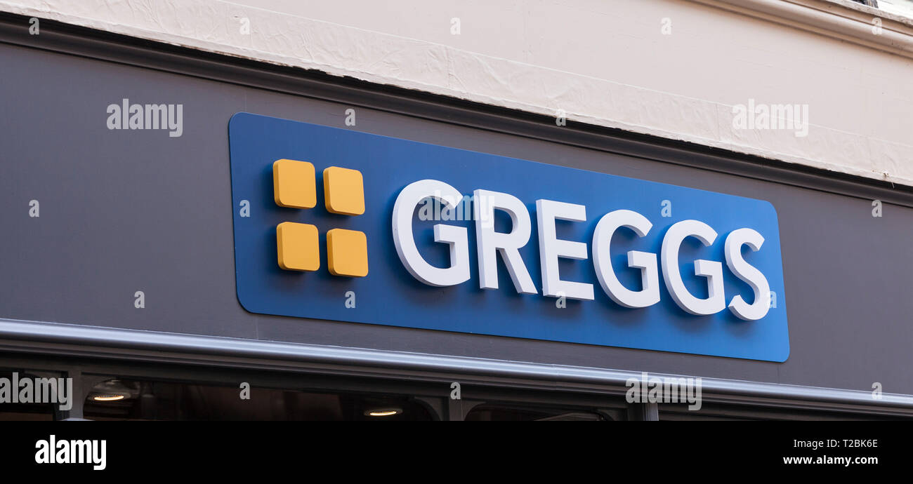Greggs sign hi-res stock photography and images - Alamy