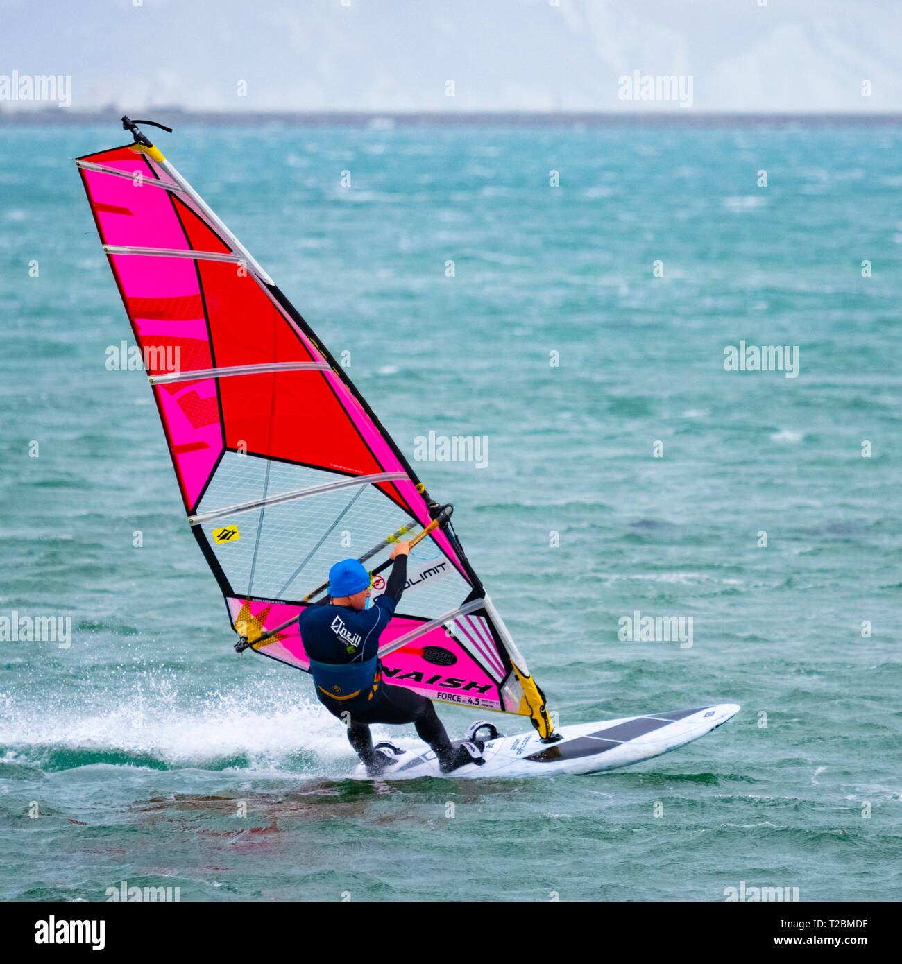 Windsurfing in weymouth portland dorset uk winsurf windsurfer sport