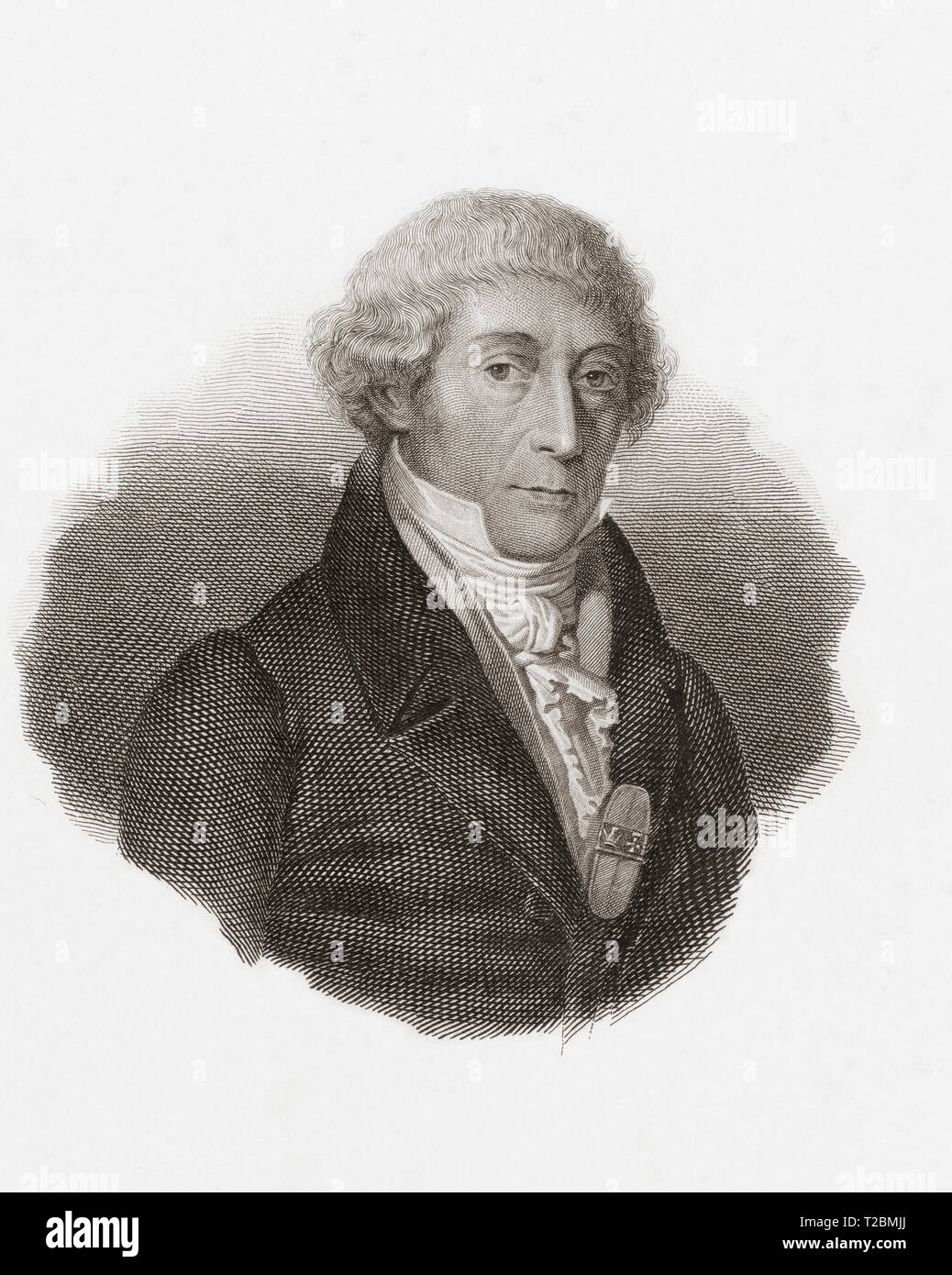 Antonio Scarpa, 1752 – 1832.  Italian anatomist and author of medical treatises. Stock Photo
