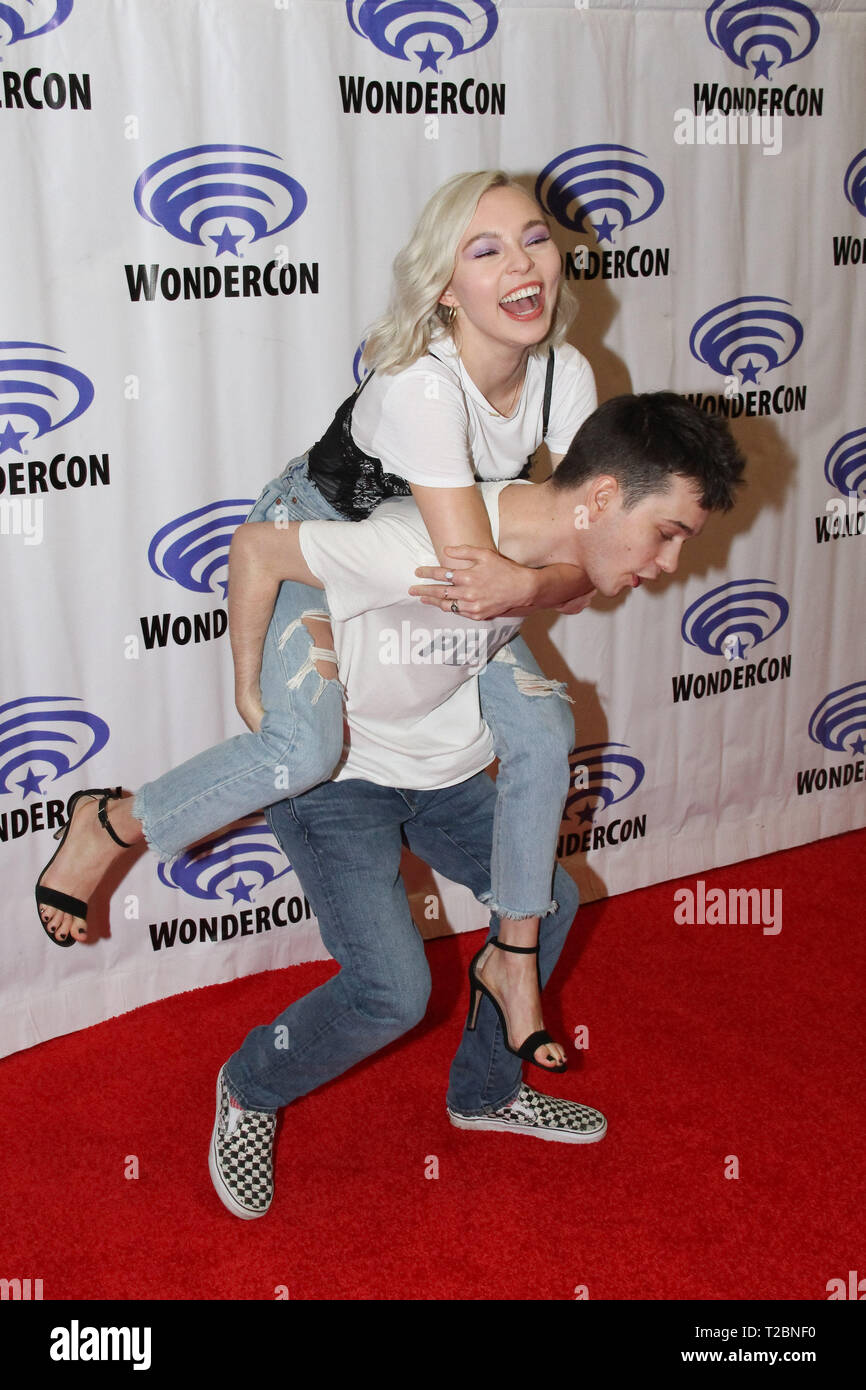 Taylor Hickson and Liam James promotes "SYFY's Deadly Class" at