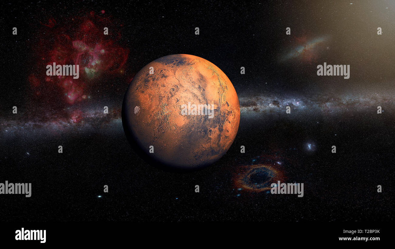 Mars Planet , Elements of this image furnished by NASA Stock Photo