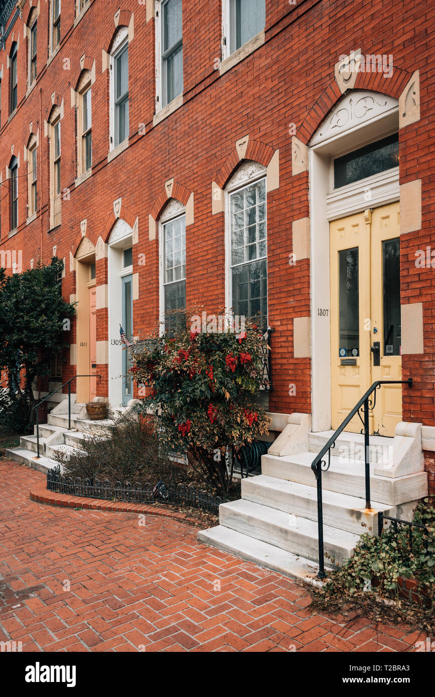 Row houses in Bolton Hill, Baltimore, Maryland Stock Photo Alamy