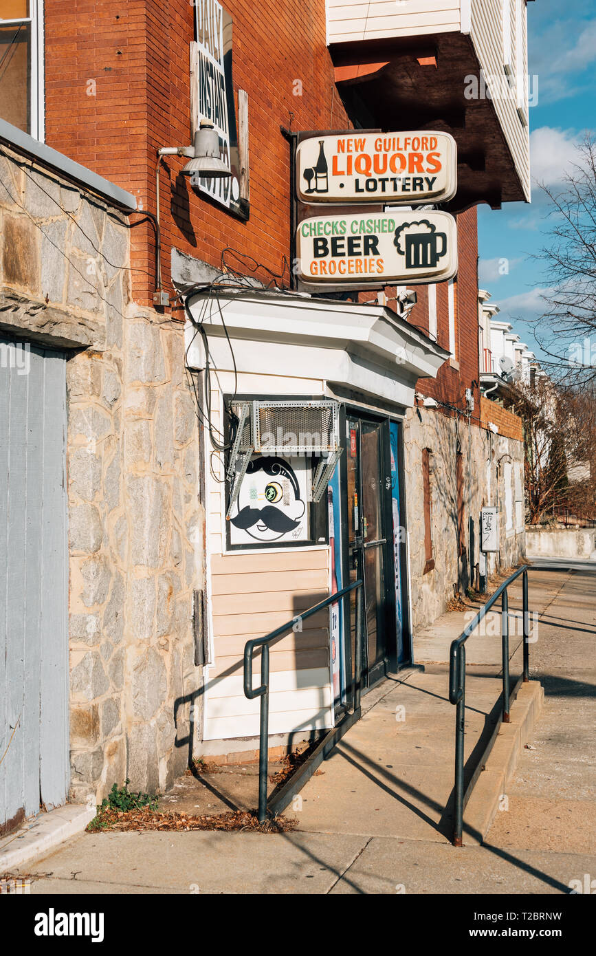 Corner store in Charles Village, Baltimore, Maryland Stock Photo Alamy