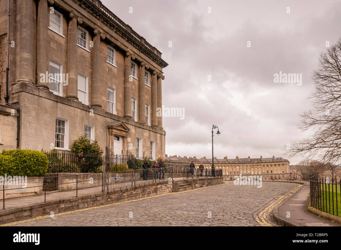 The Royal Crescentbath Stock Photo Alamy